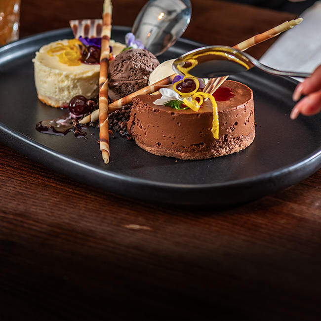 Dessert menu at The Merlin