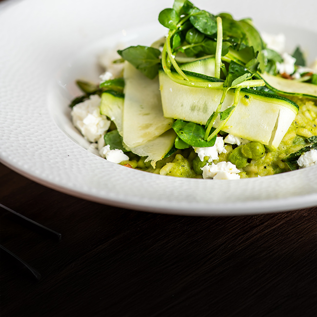 Vegan menu at The Merlin