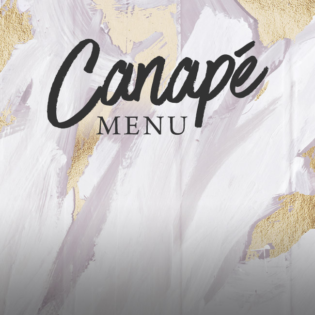 Canapé menu at The Merlin